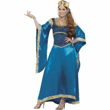 Prinsessen jurk blauw