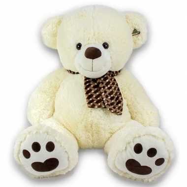 Reuze knuffel creme beer pluche 105 cm