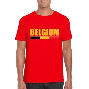 Rood belgium supporter shirt heren