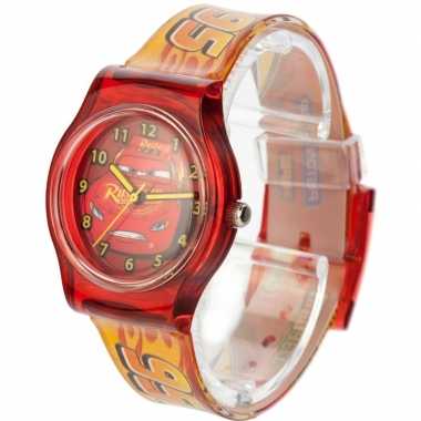 Rood disney cars analoog horloge voor jongens