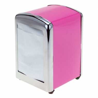 Roze servethouder 14 cm
