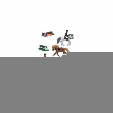 Ruiters en paarden setje speel figuurtjes