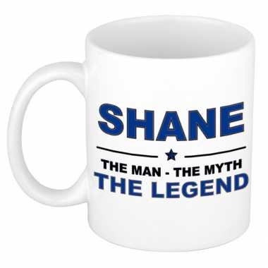 Shane the man, the myth the legend collega kado mokken/bekers 300 ml
