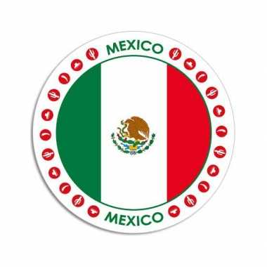 Sticker met mexicaanse vlag
