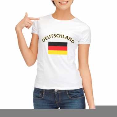 T-shirt met vlag duitsland print voor dames