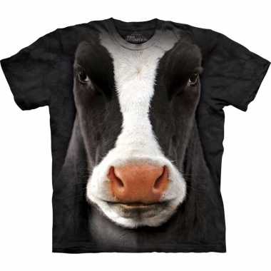 The mountain koeien t-shirt zwart/wit