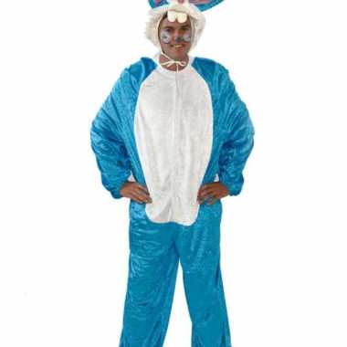 Vrijgezellenfeest kostuum blauw konijn