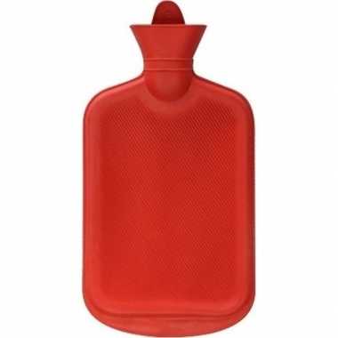 Warmwater kruik rood 2 liter