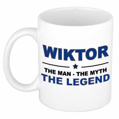 Wiktor the man the myth the legend collega kado mokken bekers 300 ml trend