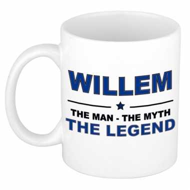 Willem the man the myth the legend collega kado mokken bekers 300 ml trend