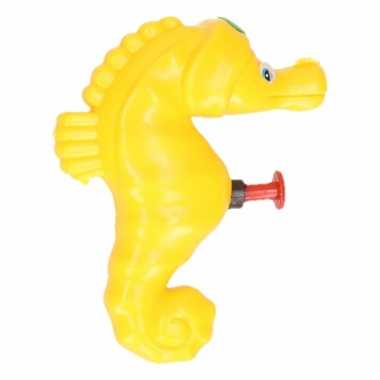 Zeepaard waterpistool geel 9 cm