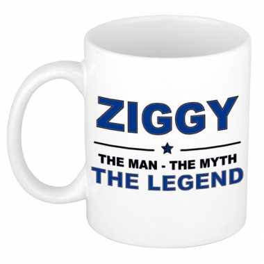 Ziggy the man the myth the legend collega kado mokken bekers 300 ml trend