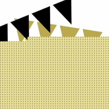 Zwart/gouden feest versiering pakket small