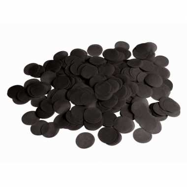 Zwarte papieren confetti 132 gram