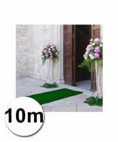 10 meter groene loper 1 meter breed trend