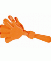 10x handklappers oranje 23 5 cm trend