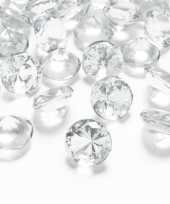 10x hobby decoratie transparante diamantjes steentjes 20 mm 2 cm trend