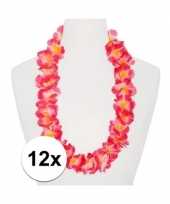 12x hawaii kransen roze oranje trend