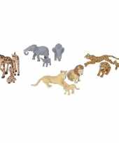 12x safari dieren familie speelgoed figuren trend