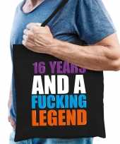 16 year legend 16 jaar legende cadeau tas zwart voor heren trend
