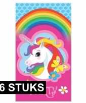 16x eenhoorn themafeest uitnodigingen trend