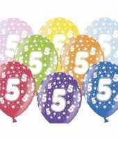 18x ballonnen 5 jaar leeftijd feestartikelen trend