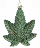 1x deco hanger figuurtjes wiet cannabis blad 10 cm trend