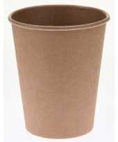 20x duurzame gerecyclede papieren koffiebeker drinkbeker 250 ml trend