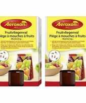 2x aeroxon fruitvliegjesvallen 40 ml trend