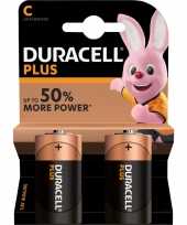 2x duracell c plus batterijen alkaline lr14 mn1400 1 5 v trend