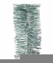 2x kerstboom folie slinger mintgroen 270 cm trend
