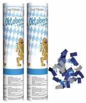2x oktoberfest confetti kanonnen 20 cm trend