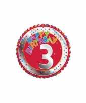 3 jaar helium ballon happy birthday trend