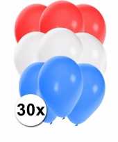 30 stuks party ballonnen in de nederlandse kleuren trend