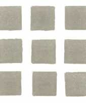 30 stuks vierkante mozaieksteentjes grijs 2 cm trend