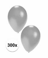 300 stuks zilveren feest ballonnen trend