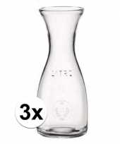 3x glazen kannen 1 liter trend
