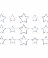 3x vlaggenlijnen met sterren holografische slingers 4 meter trend