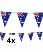 4x australie vlaggetjes 3 5 m trend