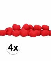 4x cotton balls rode hartjes lichtsnoer 5 28 meter trend