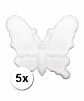 5 knutsel piepschuim vlinders 12 5 cm trend