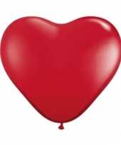 5 rode hartjes ballonnen 28 cm trend