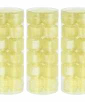 54x plastic herbruikbare gele ijsklontjes ijsblokjes trend