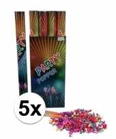 5x confetti shooters multi color 80 cm trend