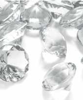 5x hobby decoratie transparante diamantjes steentjes 30 mm 3 cm trend