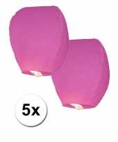 5x roze wensballon trend