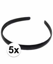 5x zwarte dames diadeem haarband trend
