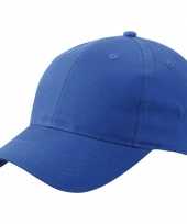 6 paneels baseball cap kobalt blauw trend