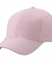 6 paneels baseball cap licht roze trend