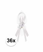 6x bruiloft corsage wit 6 stuks trend